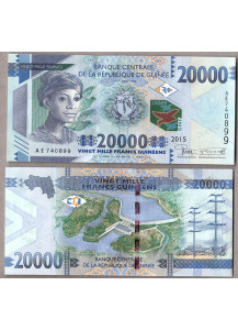 GUINEA 20.000 Francs 2015 Fior di Stampa